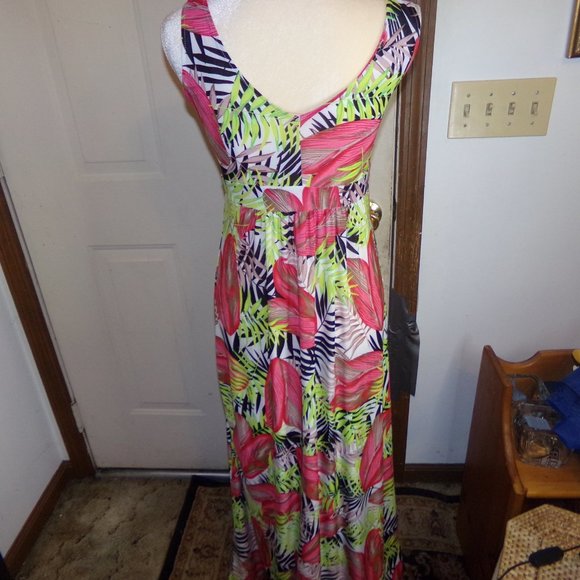 Women's V Neck Maxi Dress Size M by West/Loop - Picture 5 of 8